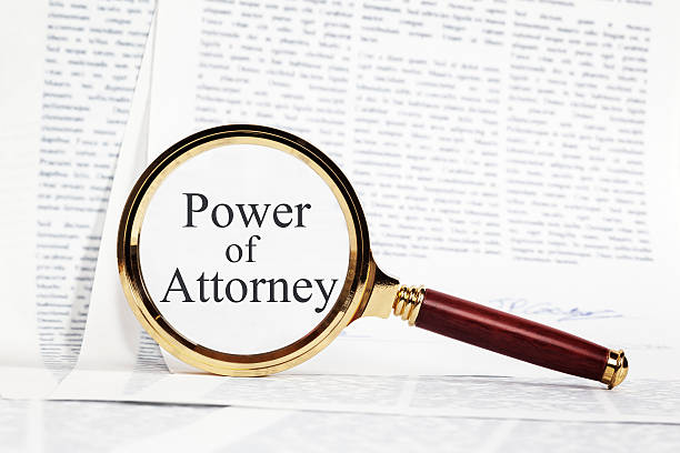 Power of Attorney Concept stock photo