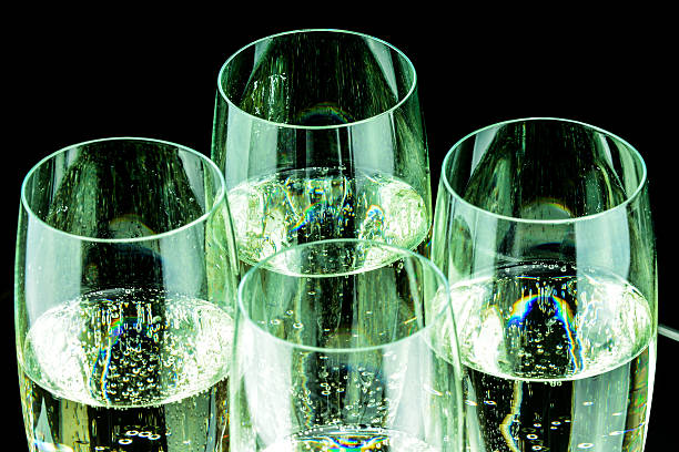 istock Wine glasses with wine and champagne 477359958