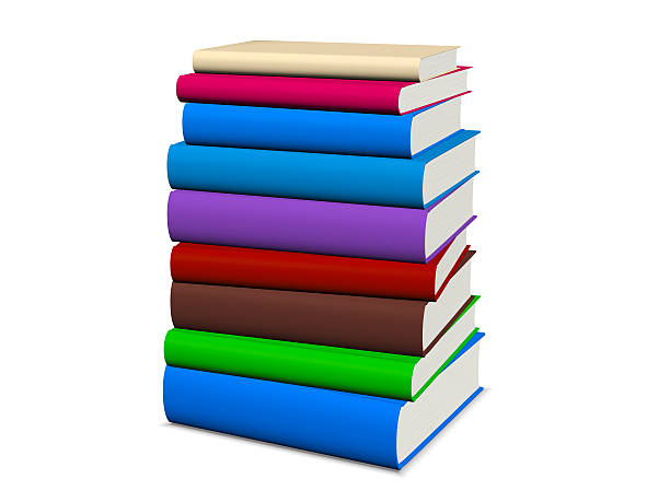 istock Book stacked, high detail illustration with clipping path 477362810