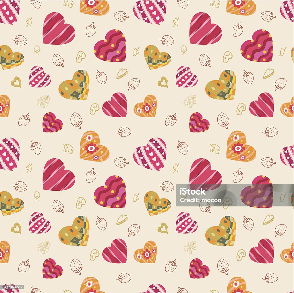 pattern heart seamless Abstract stock vector