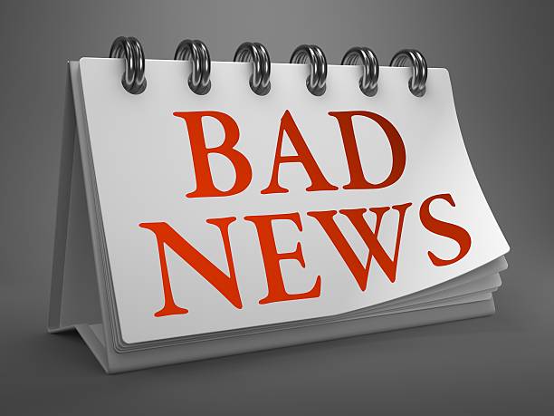 istock Bad News Concept on Desktop Calendar. 477363515