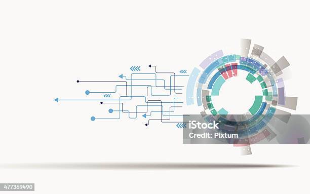 Vector Background Technology And Business Innovation Concept Stock Illustration - Download Image Now