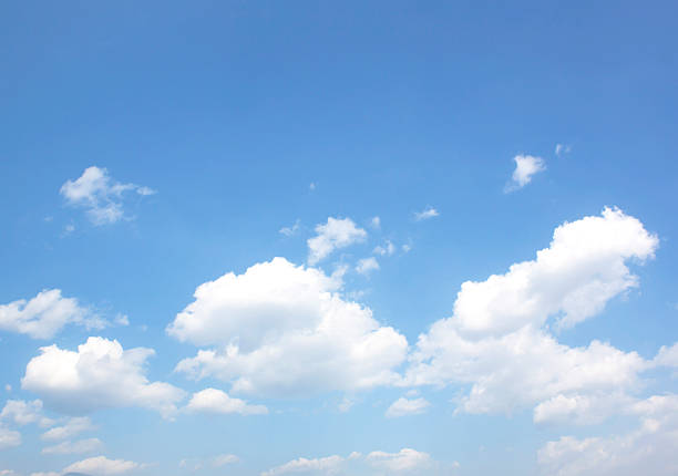 Clouds And Clear Blue Sky Weather Nature.
