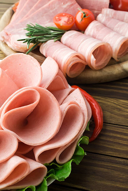 istock Fresh ham slices with lattuce and cherry tomato 477370949