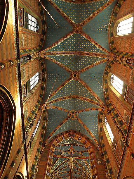 istock Mariacki Church in Krakow 477372867