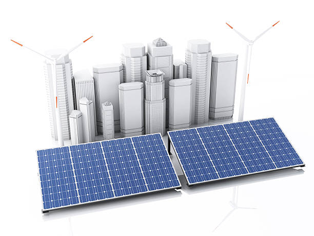 istock 3d City with alternative energy. 477374886