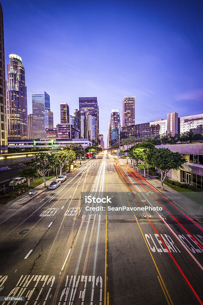 Centro de la ciudad de Los Ángeles - Foto de stock de Condado de Los Ángeles libre de derechos