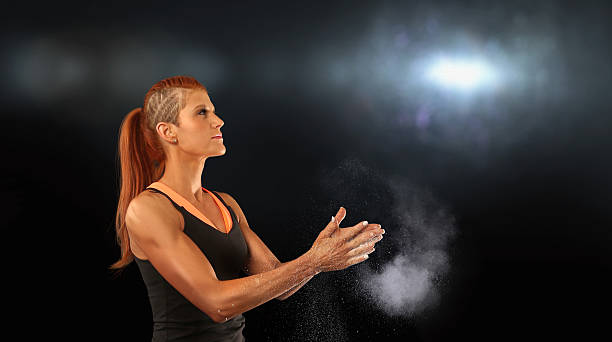 istock Bodybuilding woman posing 477377766