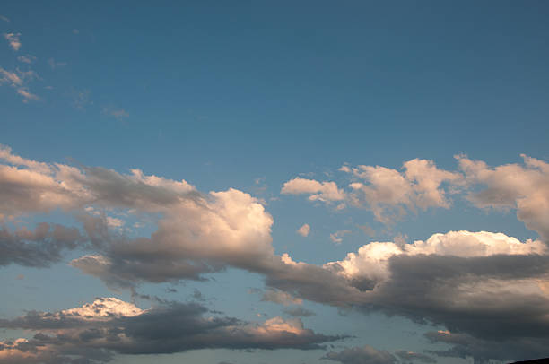 istock Dark blue sky and dark summer clouds at sunset 477378364