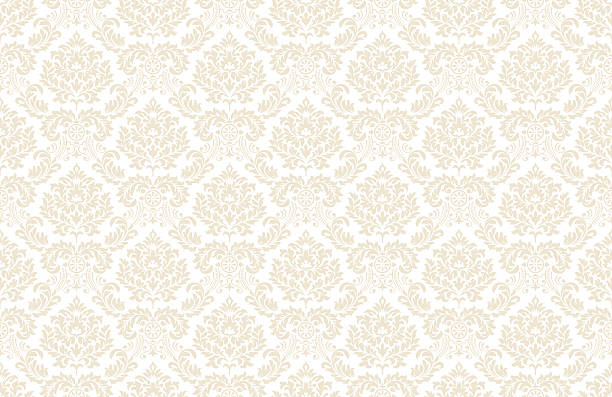 illustrations, cliparts, dessins animés et icônes de motif de papier peint vintage - backgrounds baroque style luxury leaf