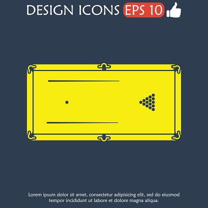 Pool Table Symbol Color Pool Or Billiards Table Symbol Stock Illustration - Download Image Now ...