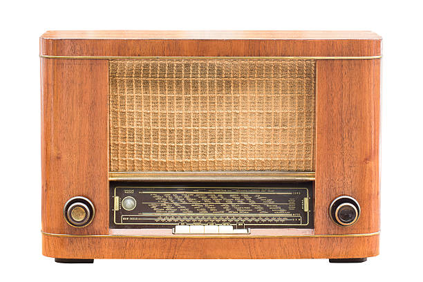 istock Vintage radio on the white 477385916