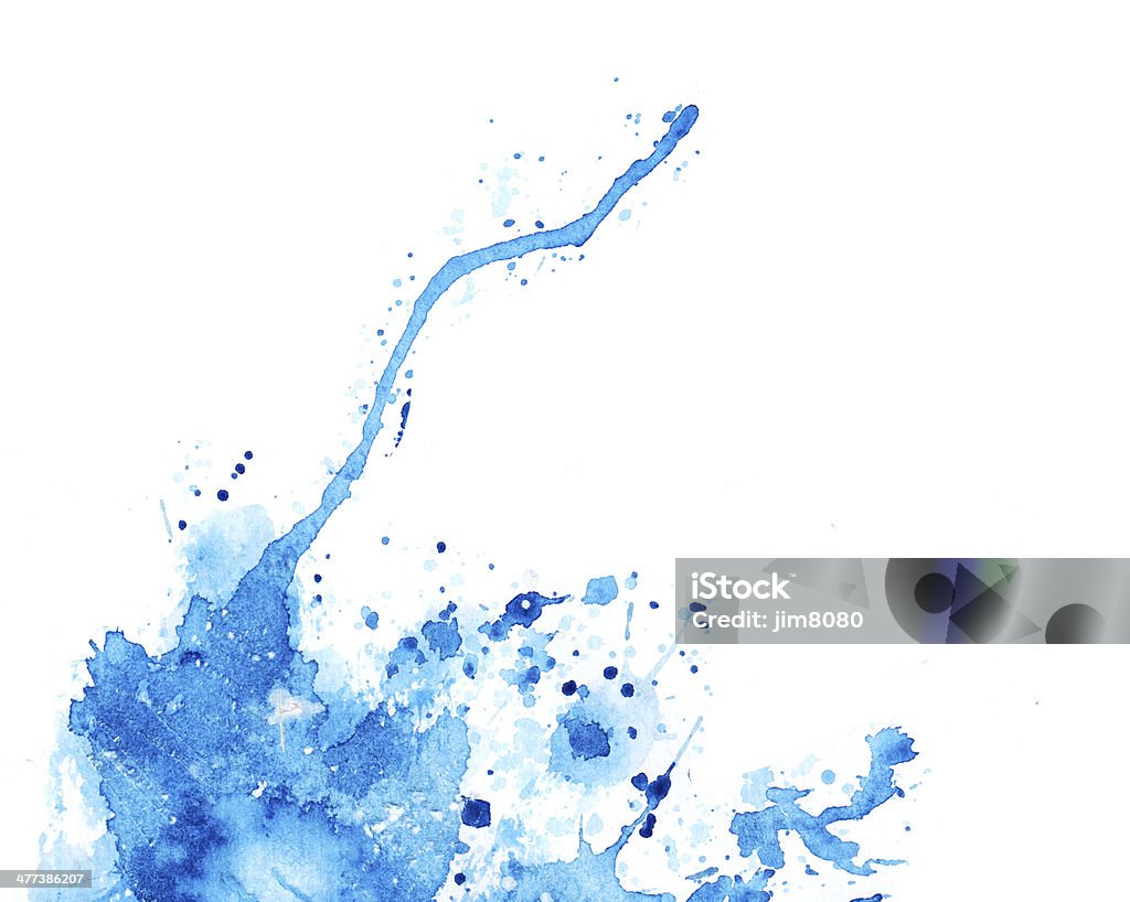 Aquarell Blau Textur - Lizenzfrei Abstrakt Stock-Illustration
