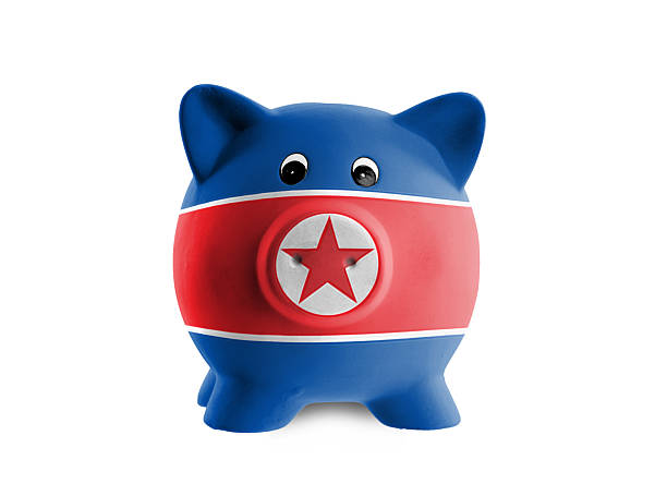 istock Unique pink ceramic piggy bank 477387595