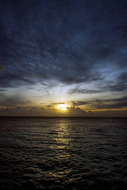 Maldives Sunrise stock photo