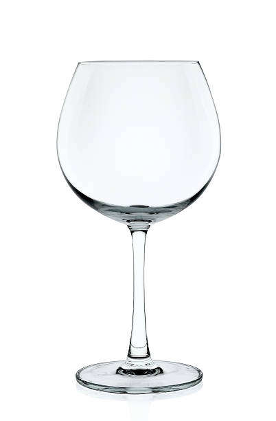 istock Empty wine glass isolated on the white background 477391772
