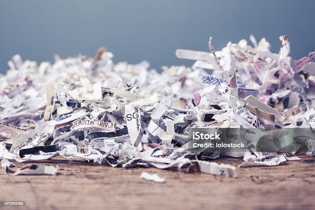 Zerkleinertes Papier - Lizenzfrei Schredder Stock-Foto