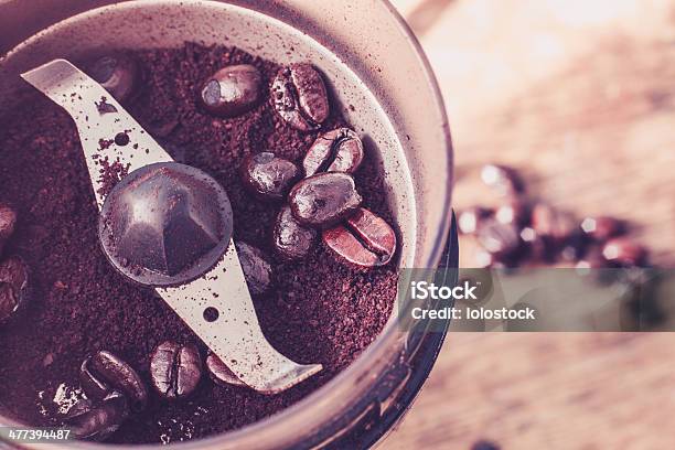 Electric Coffee Grinder Stock Photo - Download Image Now - Grinding, Machinery, Appliance