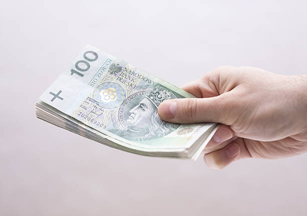 istock Polish money in hand 477396850