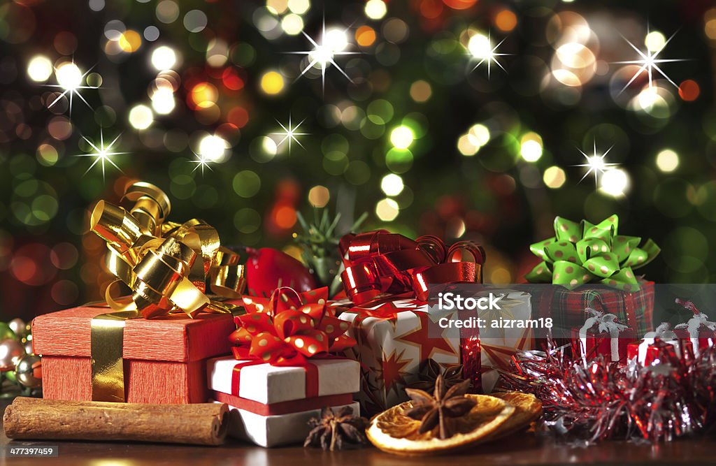 Cadeaux de Noël - Photo de Cadeau de Noël libre de droits