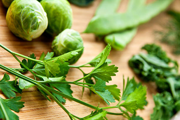 green fresh organic vegetables