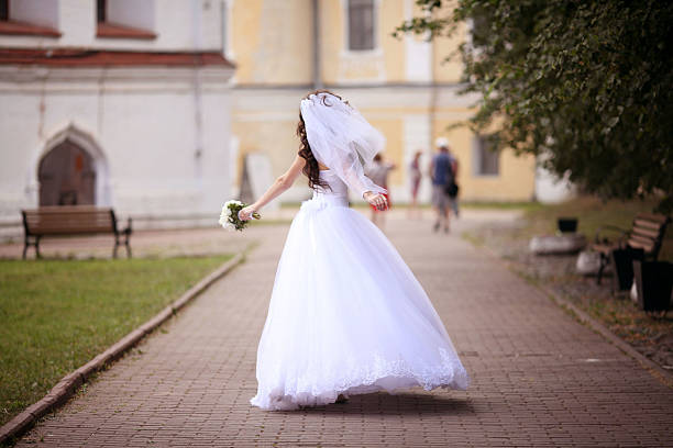bride at a wedding in a white dress