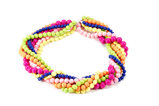 istock Necklaces handmade of beads beautiful 477400372