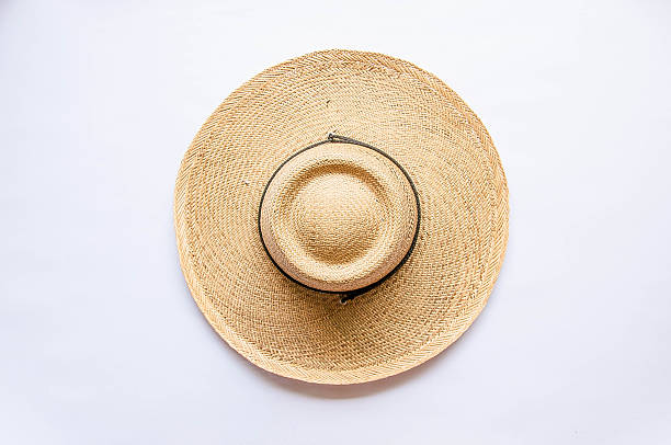 Straw Hat/Straw Hat Straw hat taken from the bird's-eye view straw photos stock pictures, royalty-free photos & images