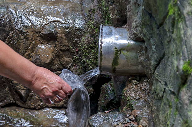 istock Mineral spring in Vitosha  mountain, adjusted for  use 477400872