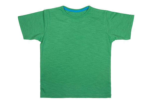 istock Green T- shirt isolated on white background 477401726