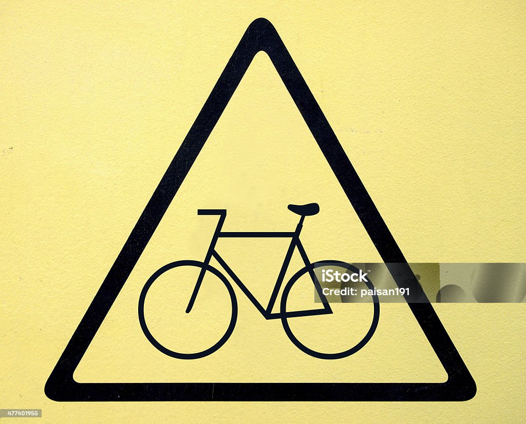 road sign - bike crossing Bicycle Stock Photo