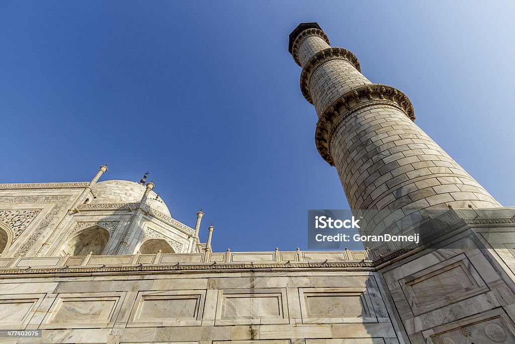 Taj Mahal-Vista dal basso - Foto stock royalty-free di Abilità