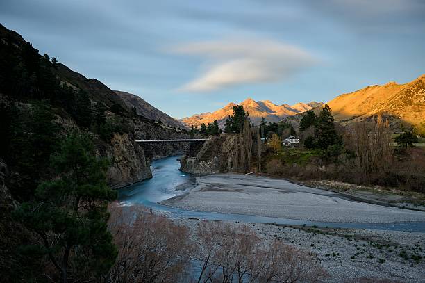 Hanmer Springs Best known for its natural hot pools and stunning landscapes, Hanmer Springs is a picturesque alpine village 90 minutes' drive from Christchurch. thermal pool stock pictures, royalty-free photos & images