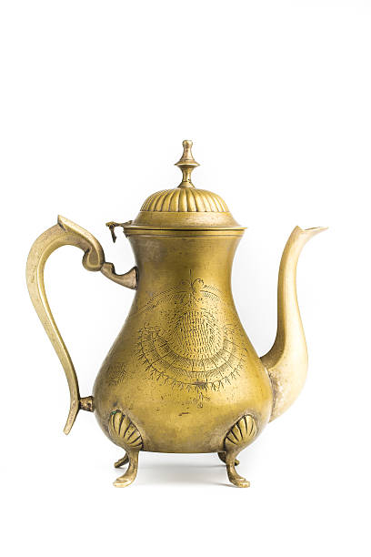 istock Antique brass teapot 477410753