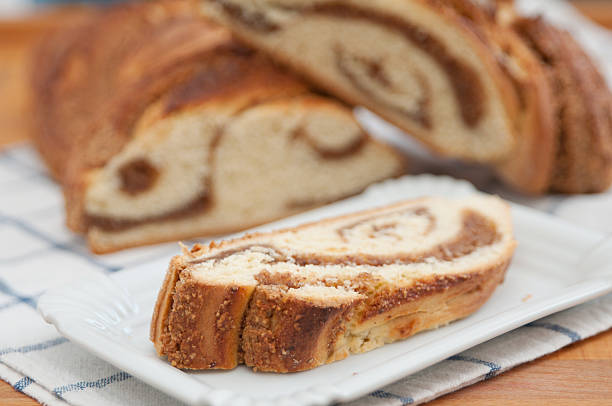 istock Sweet Braided Bread with Hazelnut Filling 477411279