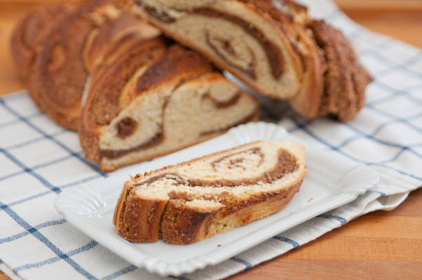 istock Sweet Braided Bread with Hazelnut Filling 477411321