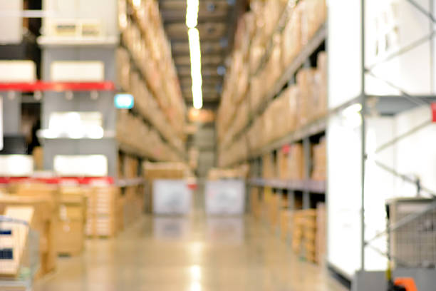 istock Blurred warehouse or storehouse as background 477412178