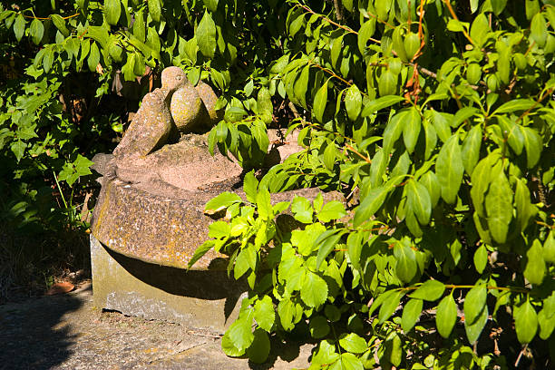 Cupid sculpture in the garden
