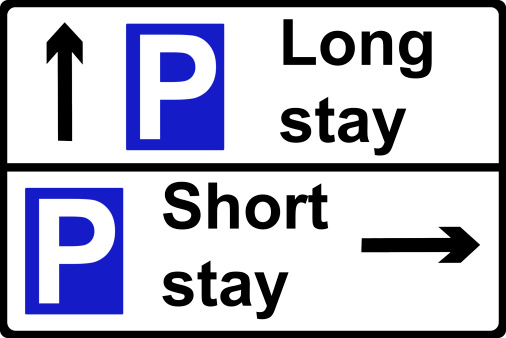 Restricted parking place road traffic sign