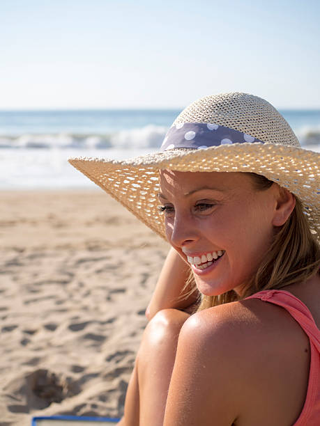 istock Smile girl at beach 477413264