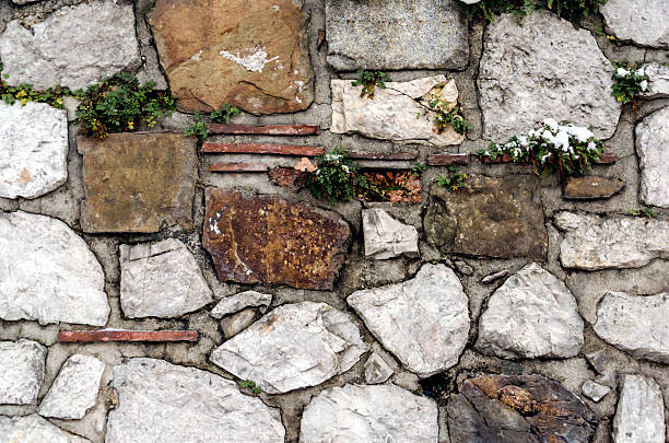 Old wall stock photo