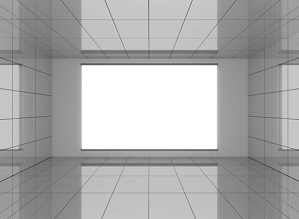 istock Abstract interior in room with blank white background 477416730