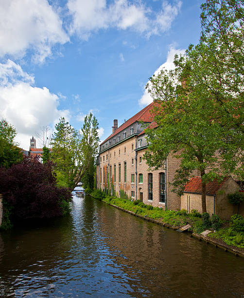 istock Classic view channels of Bruges. Belgium. 477417321
