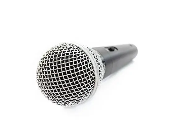 Photo of Microphone isolated on white background