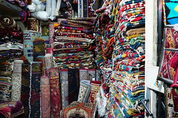 istock TURKISH  CARPET  ON STORE IN KAYSERI 477418046