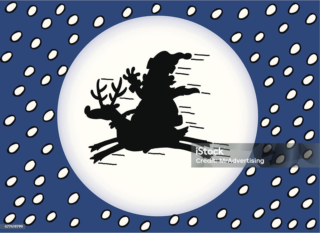 Santa Ride Vector Santas Ride Stock Illustration - Download Image Now - Adult, Animal ...