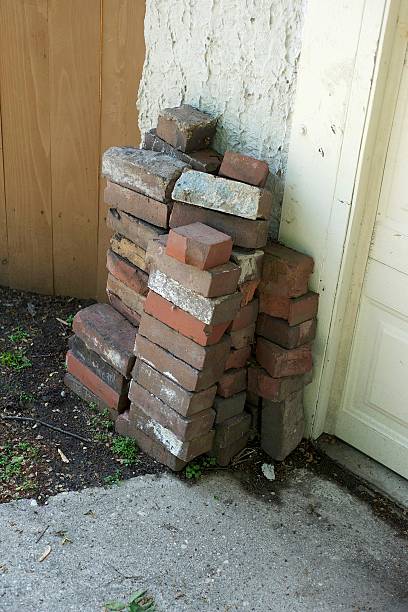 Homeowner Bricks stock photo