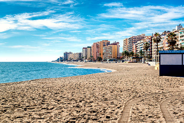 fuengirola beach - fuengirola stock-fotos und bilder