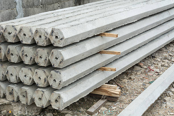istock The pile of hexagon concrete foundation piles. 477424162
