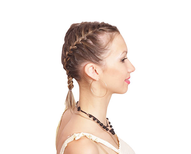 Braiding Two French Braids Stock Photo - Download Image Now - French Braid,  2015, Adults Only - iStock